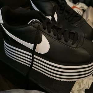 Comme des garçons x Nike Cortez black womens 9 nib